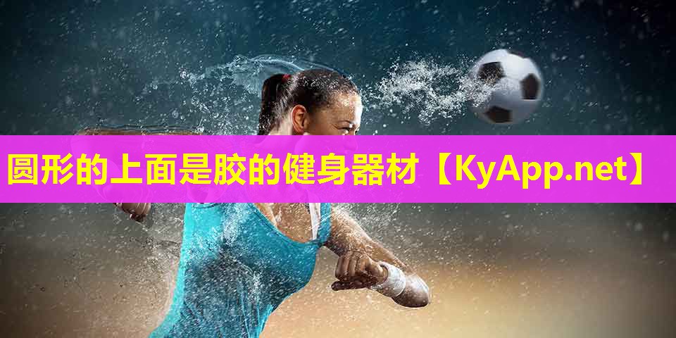 圆形的上面是胶的健身器材